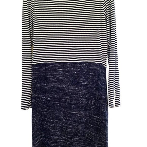 Anthropologie Dolan Left Coast Dress with Tulip Skirt sz M Navy Blue Made in USA - Picture 7 of 10